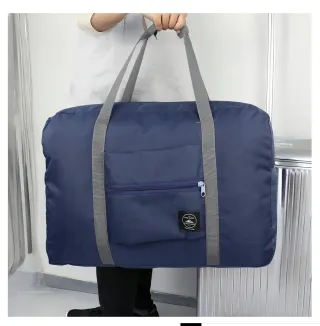 Bolso de viaje plegable azul marino
