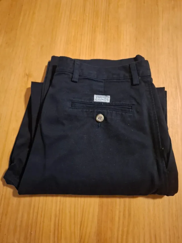 Pantalón Chino Springfield NEGRO(regalo el Beige)