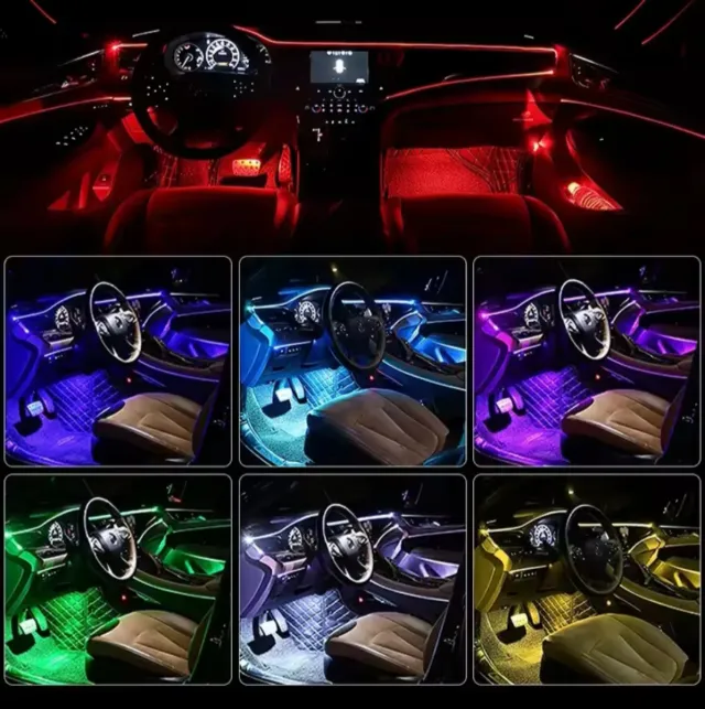 Luz ambiental LED RGB para coche