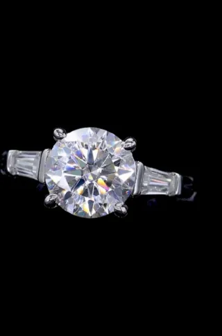 Anillo Plata Ley 3.6 CT Moissanitas