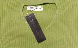 Jersey verde cuello alto mujer talla S/M