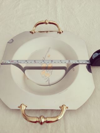 Bandeja MGM Inox 18/10 Itália Pegas Douradas