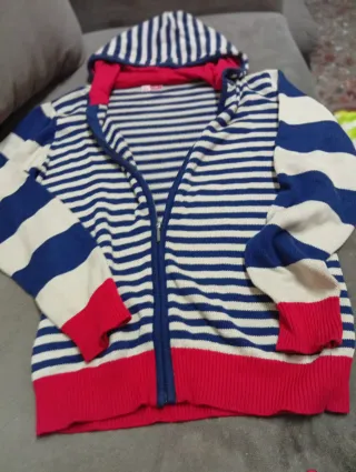 Jersey rayas azul, rojo y blanco