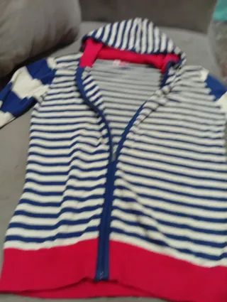 Jersey rayas azul, rojo y blanco