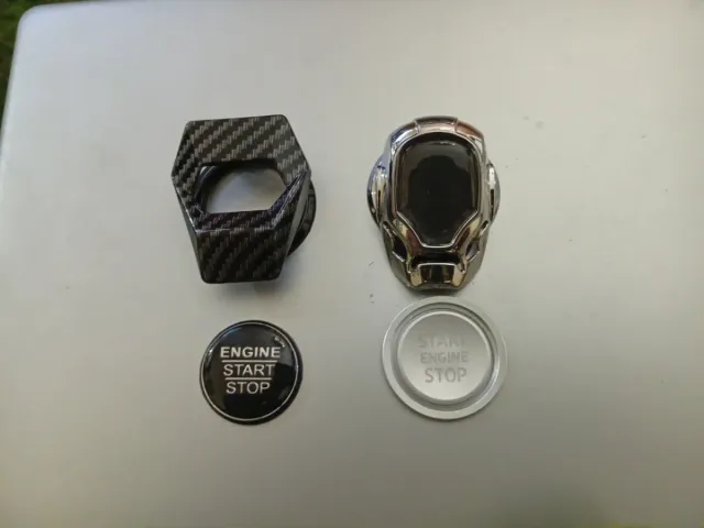 Tapa Botón Star Stop Carbono y Metal