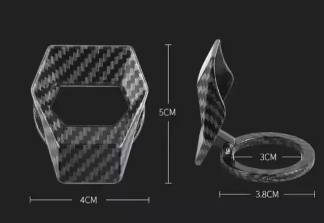 Tapa Botón Star Stop Carbono y Metal