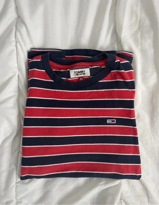Camiseta Tommy Hilfiger Rayas Azul/Rojo