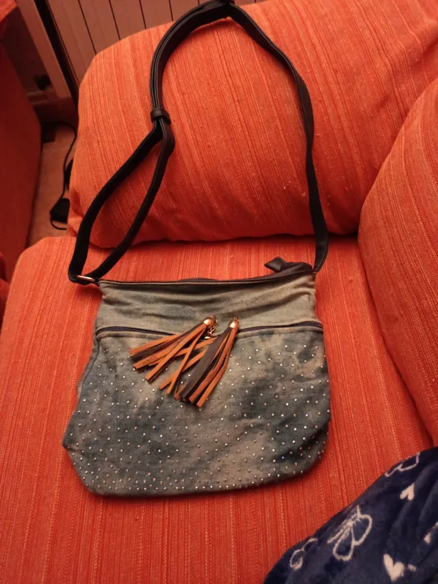 Bolso vaquero con lentejuelas