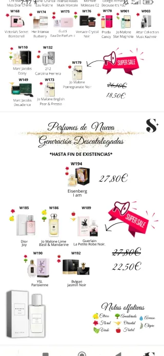 Vendo imitación de perfumes de todas las marcas .
