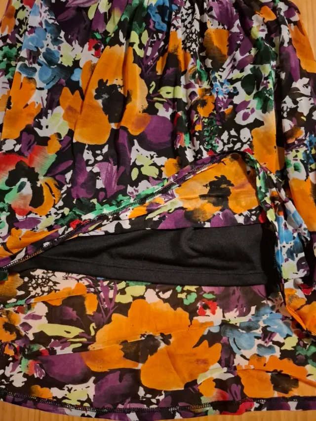 Vestido gasa estampado floral talla M