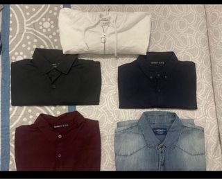 Pack 12 camisas tallas M y L de diferentes marcas