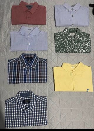 Pack 12 camisas tallas M y L de diferentes marcas