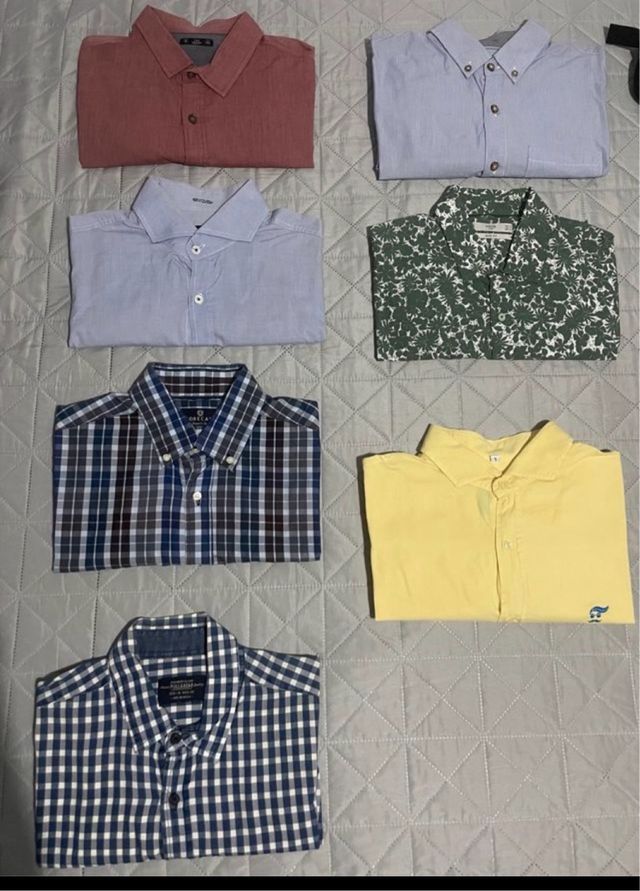 Pack 12 camisas tallas M y L de diferentes marcas