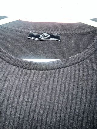 Vestido Bershka negro ajustable