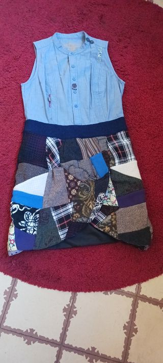 Vestido Desigual Patchwork Talla M