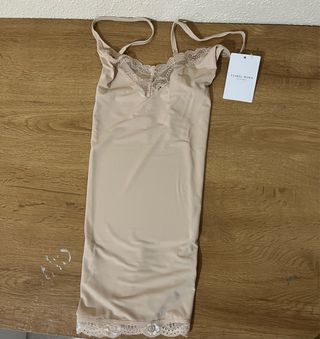 Camiseta tirantes YSABEL MORA beige mujer