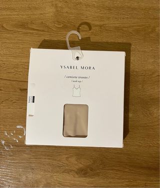 Camiseta tirantes YSABEL MORA beige mujer