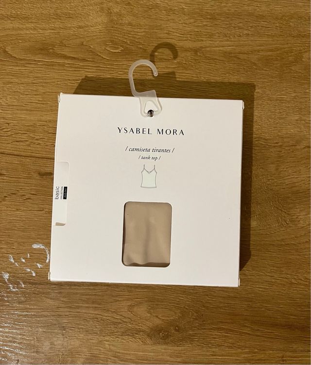 Camiseta tirantes YSABEL MORA beige mujer