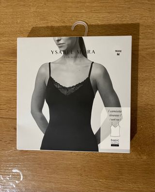 Camiseta tirantes YSABEL MORA beige mujer