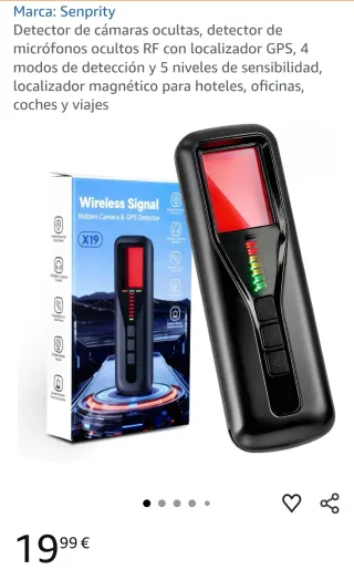 Detector Senprity Cámaras Ocultas GPS RF