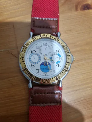 Orologio René Valentin Oro e Rosso