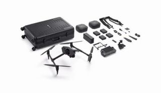 Dron profesional con maleta y accesorios