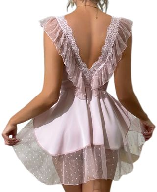 Camisón sexy encaje y lazo