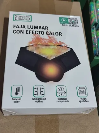 Faja lumbar con efecto calor