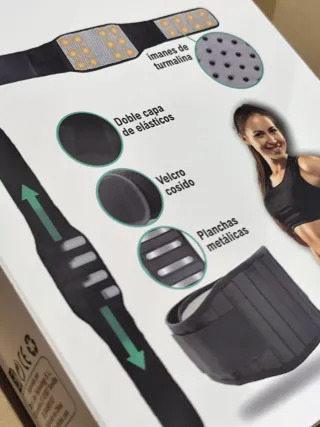 Faja lumbar con efecto calor