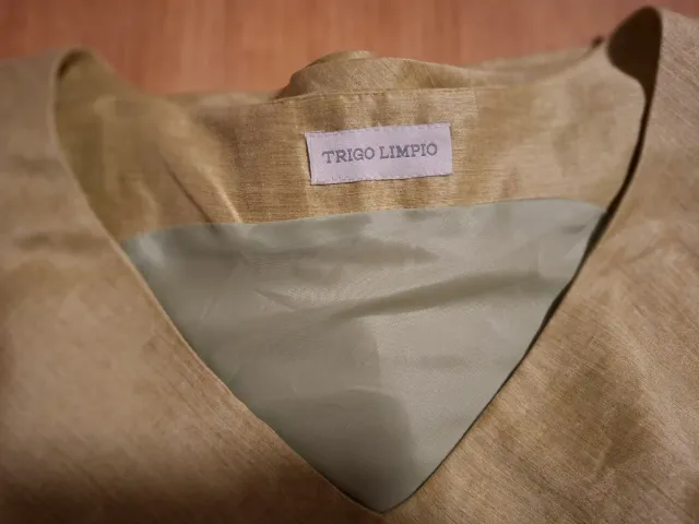 Vestido verde oliva tela