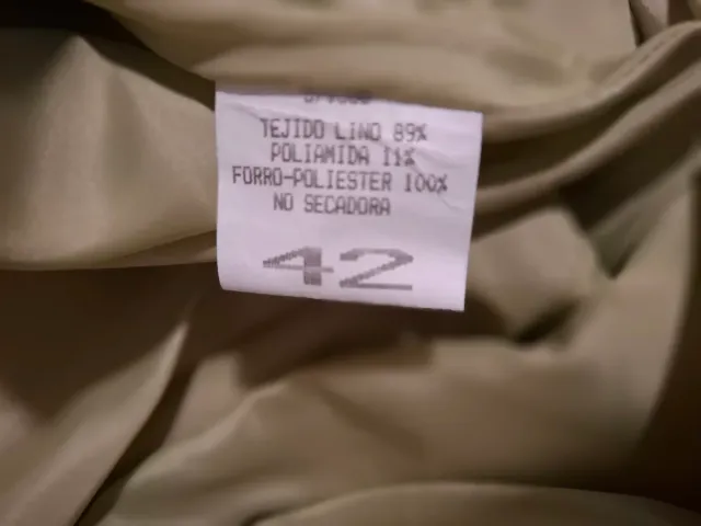 Vestido verde oliva tela