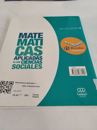 Matemáticas Aplicadas a las CC.SS. 1Bach - 978846933458