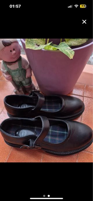 Zapatos Mary Jane Negros Plataforma