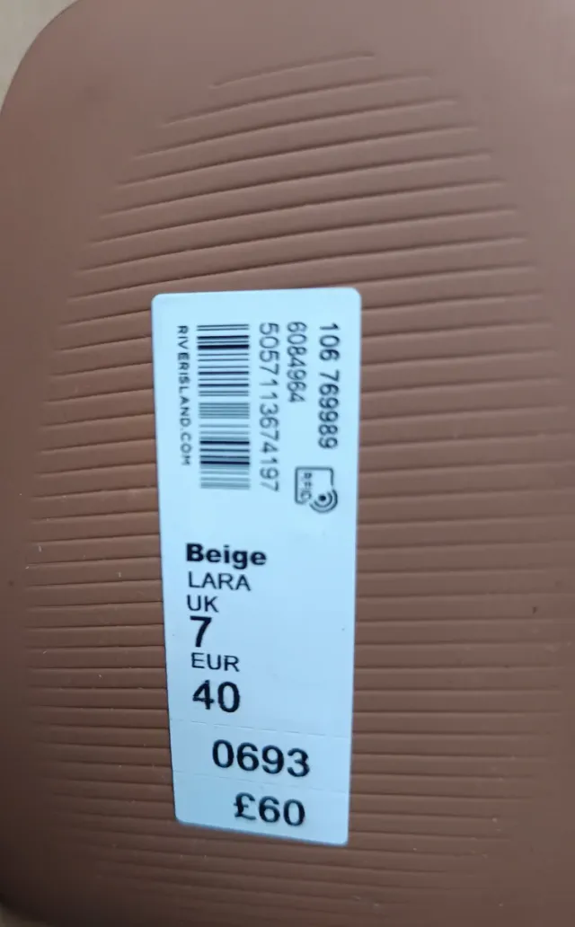 Botines plataforma River Island beige