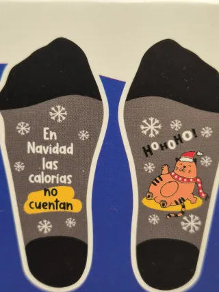 5 Pares Calcetines Navidad unisex + Caja Regalo