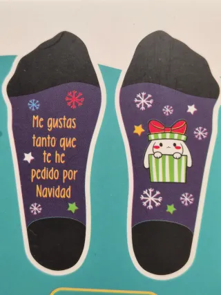 5 Pares Calcetines Navidad unisex + Caja Regalo