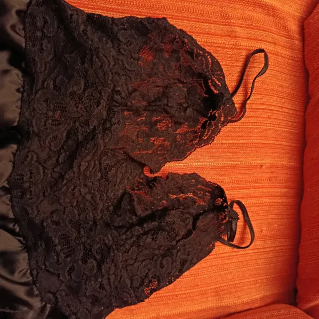 Camisón lencero encaje negro