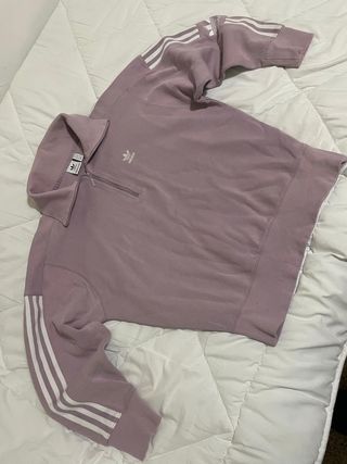 Sudadera Adidas Originals cremallera morada