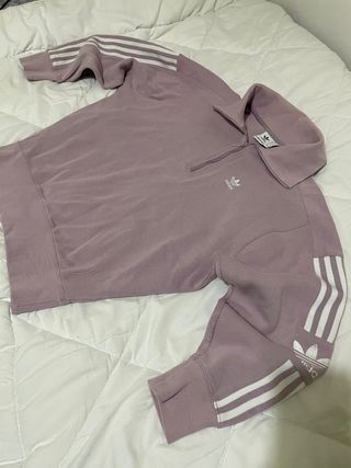 Sudadera Adidas Originals cremallera morada