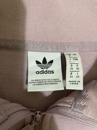 Sudadera Adidas Originals cremallera morada