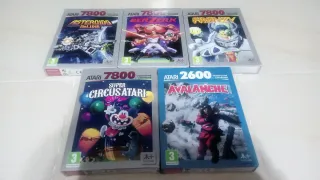 Lote 5 juegos Atari 7800/2600+