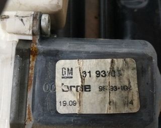 Opel 399840 elevalunas trasero 13193202 astra twin