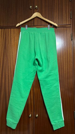 Sudadera Adidas Verde con Rayas Blancas