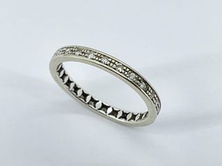 sortija oro 18k con piedra con diamante