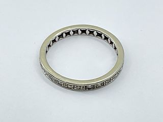 sortija oro 18k con piedra con diamante