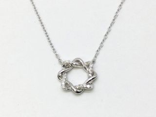 collar plata 925mm con piedra con circonita 21cm