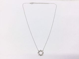 collar plata 925mm con piedra con circonita 21cm