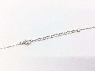 collar plata 925mm con piedra con circonita 21cm