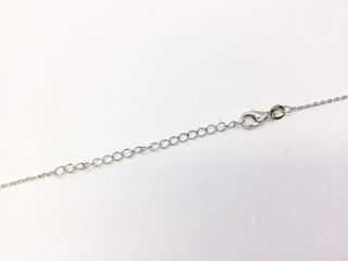 collar plata 925mm con piedra con circonita 21.5cm