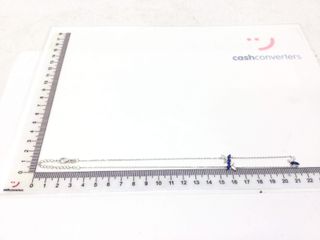 collar plata 925mm con piedra con circonita 21.5cm